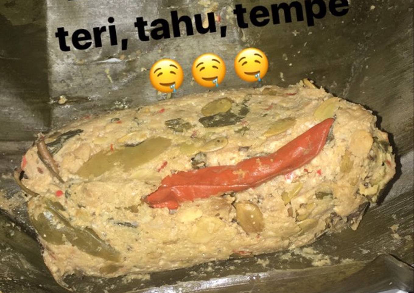 Botok teri, lamtoro, tahu, tempe praktis dan enak