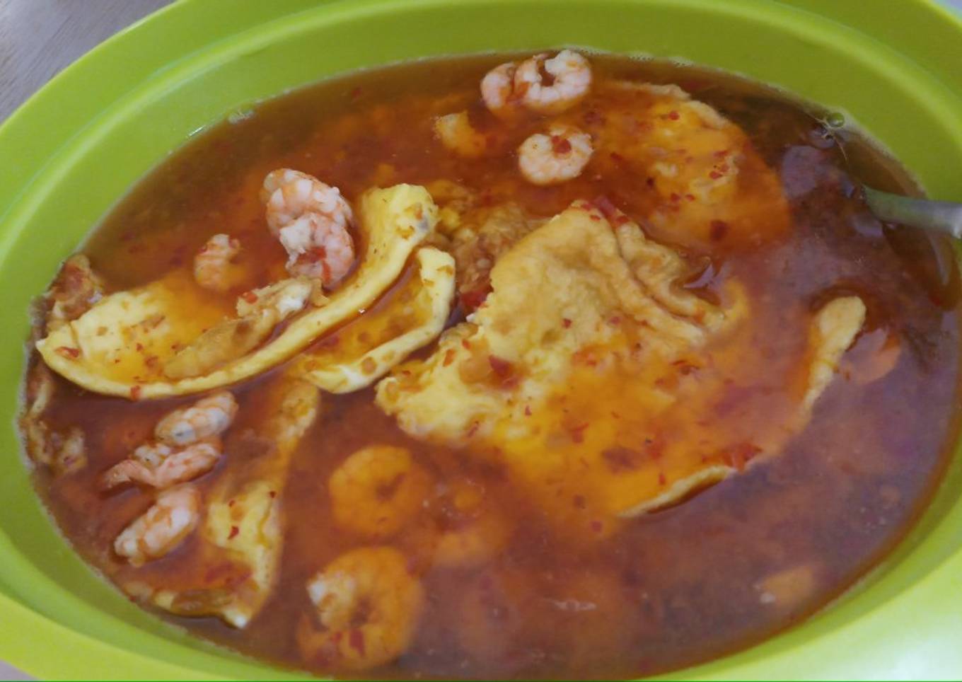 Telor Udang Kuah Rica Rica