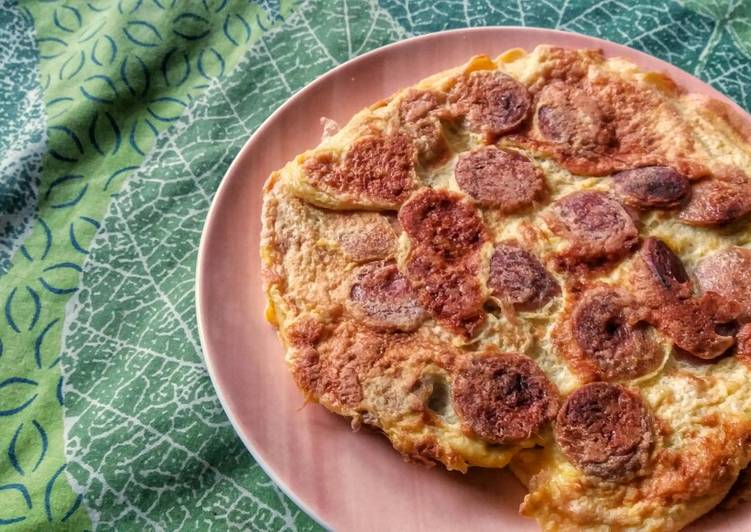 How to Make Super Quick Homemade Sausage Omelette