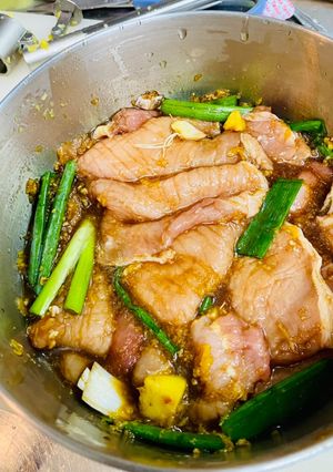 幼兒食譜：里肌燒肉排醃製 的食譜成品照片