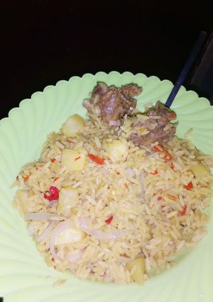 A picture of Jollof Rice.