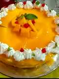 Eggless Mango cake