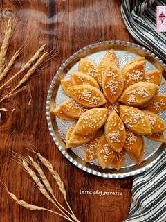عکسی از دستور شیرینی نان چای
