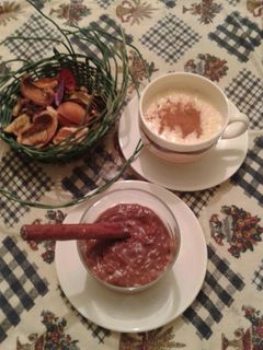 Una foto de Arroz con leche de chocolate y canela