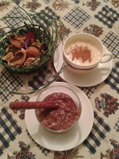 Una foto de Arroz con leche de chocolate y canela