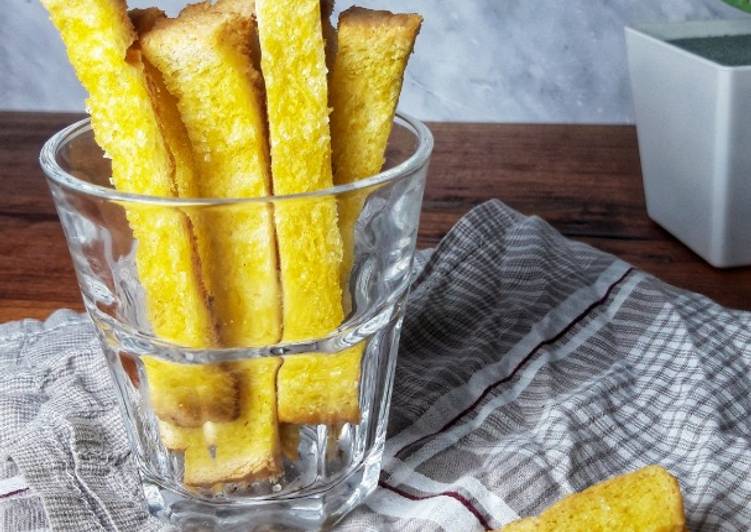 Bagaimana Menyiapkan Bagelan roti tawar Sederhana