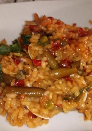 Una foto de Arroz amor mío con verduras