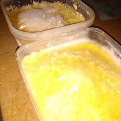 Ginger garlic paste and freeze A picture of Ginger garlic paste and freeze.