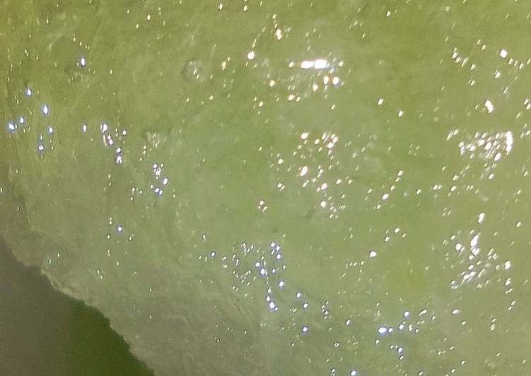 Granita glace au sirop menthe