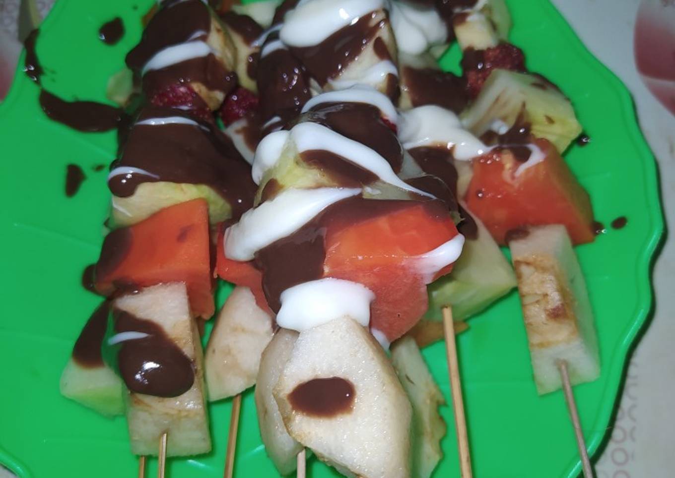 Cara Gampang Membuat Sate buah Anti Gagal