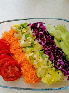 عکسی از دستور سالاد رنگی
