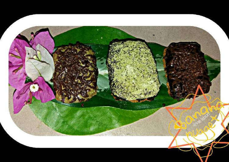 Nugget pisang coklat matcha