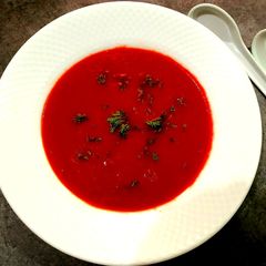 A picture of Beetroot soup.