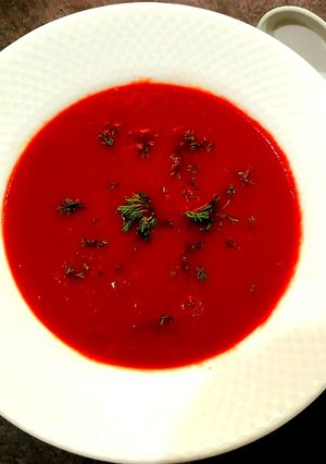 A picture of Beetroot soup.