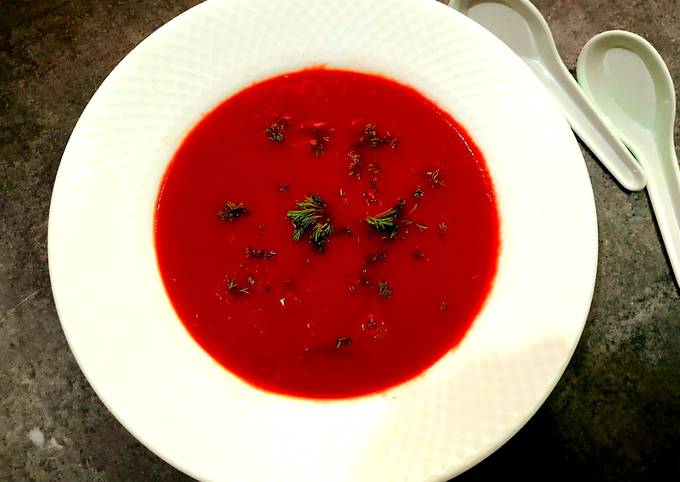 Step-by-Step Guide to Prepare Super Quick Homemade Beetroot soup