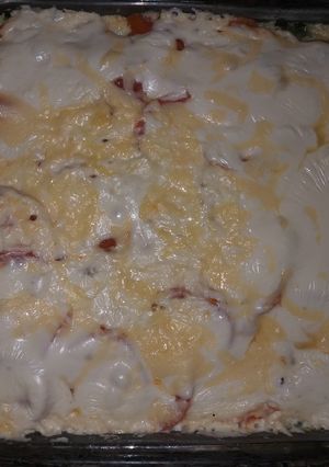 Una foto de Tarta rápida vegetales. 10 min de cocción al microondas