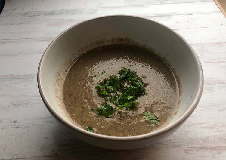 4-Mushroom soup (vegan- and paleo-friendly) #soupcontest