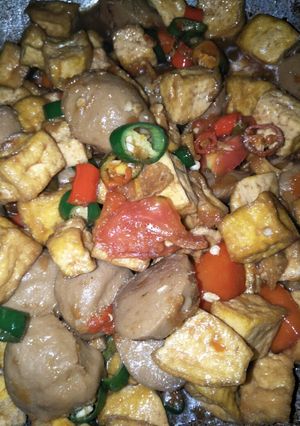 Foto resep Tumis baso tahu teriyaki cabe ijo