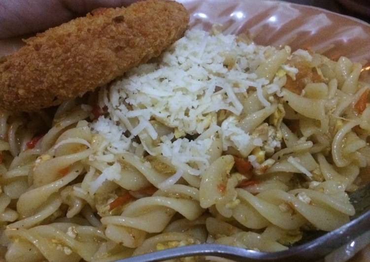 Resep: Fusilli sambel taichan yang Nikmat