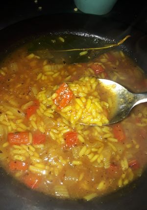 Una foto de Guiso de arroz, barato, y saludable! (Sin carnes)