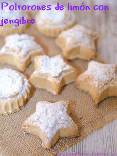 Una foto de Polvorones de limón con jengibre