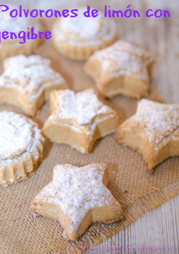 Una foto de Polvorones de limón con jengibre