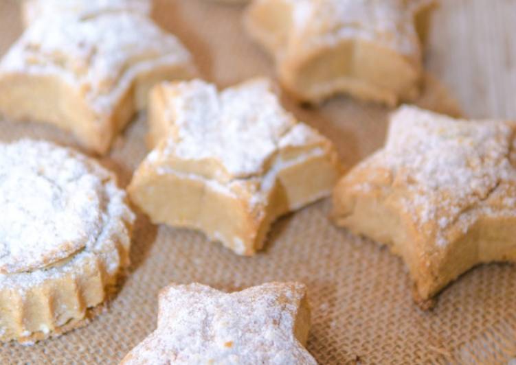 Polvorones de limón con jengibre