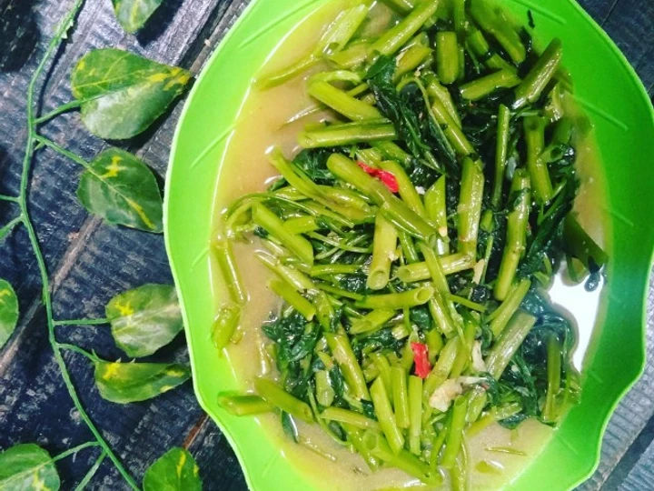 Cara Gampang Membikin Resep Krecek kangkung kuah kemiri yang Bisa Manjain Lidah Anti Ribet, Bisa Manjain Lidah