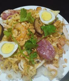 nấu xôi mặn bằng nồi cơm điện