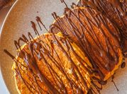 Una foto de naranja chocolate
