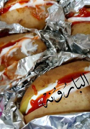صورة لوصفة بطاطا مشوية