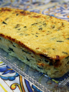 Una foto de Flan de calabacín o Tortilla de calabacín al horno