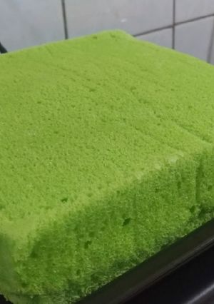 Foto resep Ogura Pandan #cakepandan