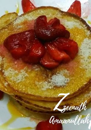 A picture of Coconut milk pancakes.