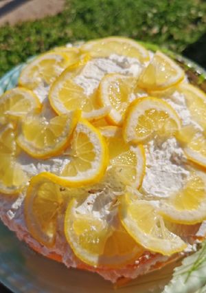 Citromos túrókrém torta recept fotója