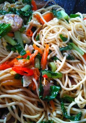 Foto resep Mie goreng sayur pedas