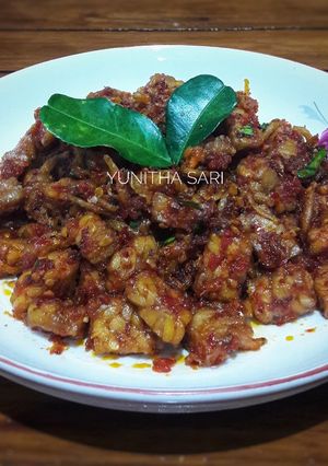Foto resep Balado Tempe Teri Daun Jeruk