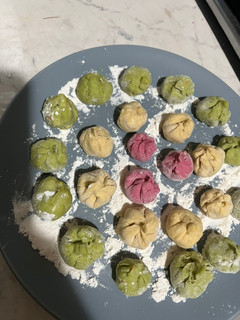 A picture of Sun Egg Pancake Mix - Macaron Xiao Long Bao.