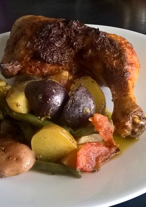 Una foto de Pollo al horno