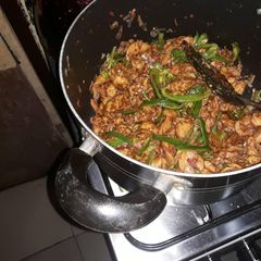 A picture of Chicken and shrimp Soy sauce.