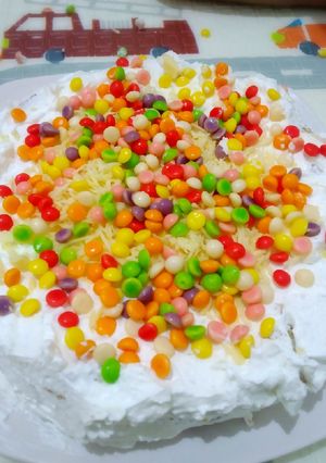 Foto resep Cake keju kukus Warna Warni kreasi anak (super simple)