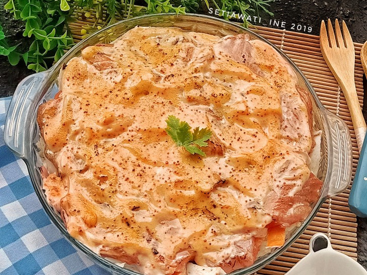 Langkah Mudah untuk Membuat Salmon Mentai Rice🍣 Untuk Pemula