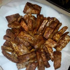 A picture of #Baked Nduma chips.