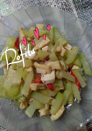 Foto resep Tumis tahu labu siam