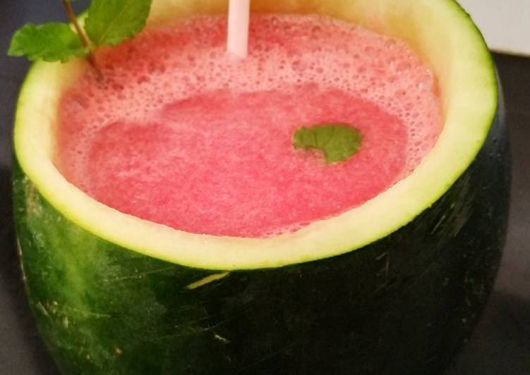 Simple Way to Prepare Quick Watermelon juice