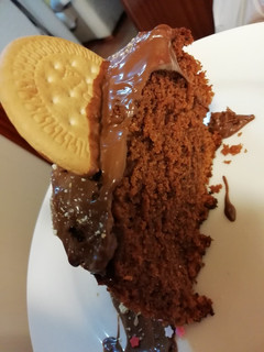 Una foto de Bizcocho de chocolate muy jugoso