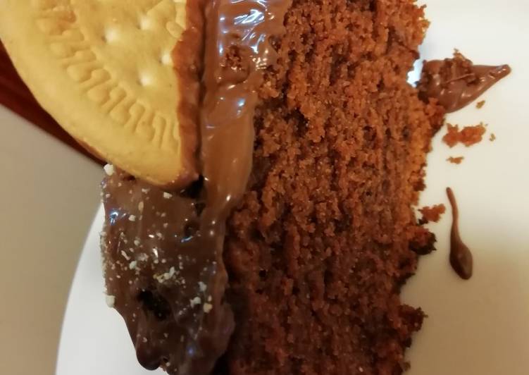 Bizcocho de chocolate muy jugoso