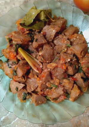 Foto resep Bakso goreng bumbu pedas