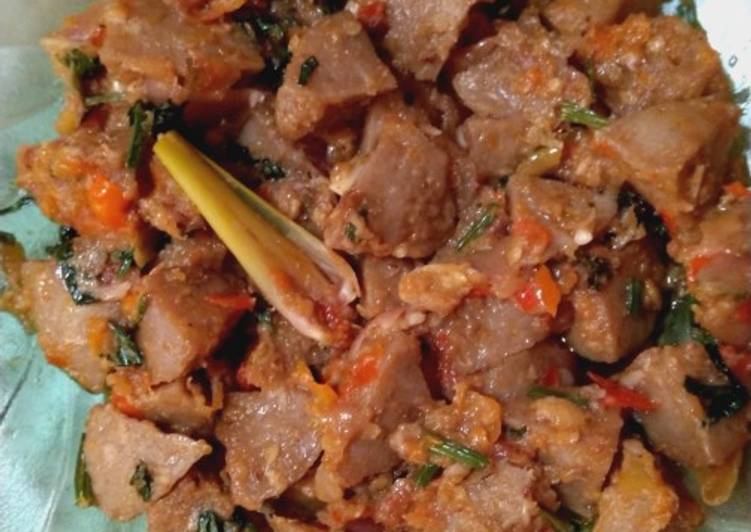 Resep Bakso goreng bumbu pedas yang Enak