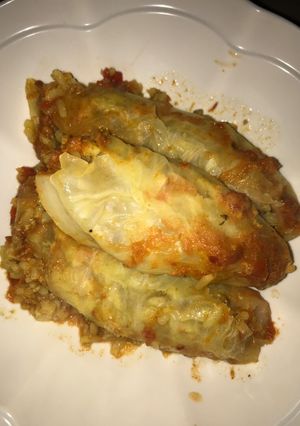 A picture of Cabbage Rolls #MyFirstRecipe.